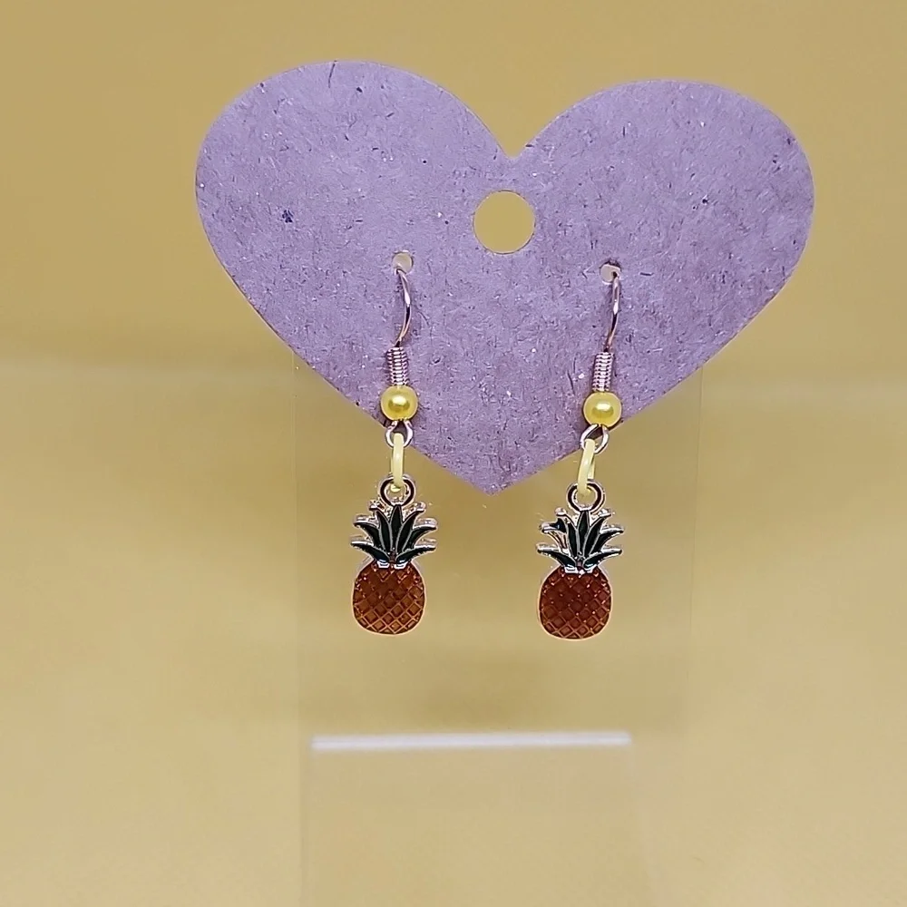 Pineapple Earrings - Picture 2 of 2